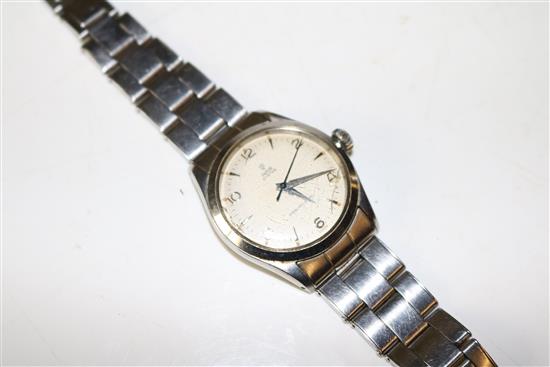 Tudor steel wrist watch
